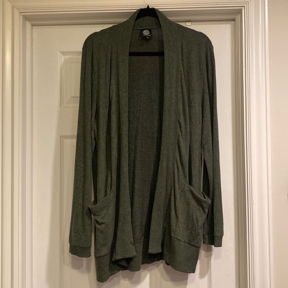 Green Bobeau Cardigan Size XL